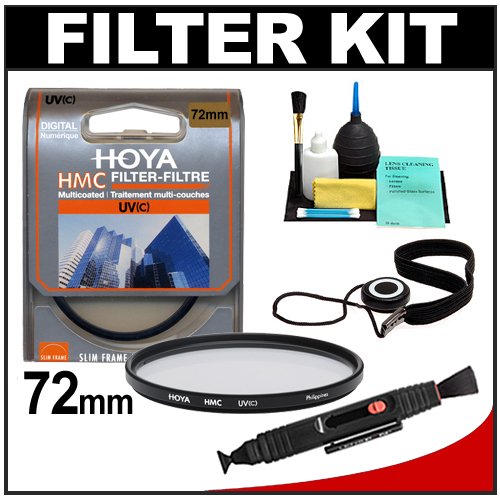 Hoya HMC Digital Multi-Coated 72mm Ultraviolet UV Slim Frame Lens Filter + Accessory Kit for Canon, Nikon, Sony, Olympus & Pentax Lenses