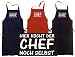 Kochen - Grillen - Schürze, navy mit aufgesetzter Tasche HIER KOCHT DER CHEF NOCH SELBST
