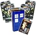 Doctor Who - Deckboosters Exclusive : Doctor Who Tardis Police Box Storage Tin complete with 4 x Dr Who Invader Booster Packs and Rare 10th Doctor Card