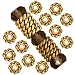 22K Gold Plated Lead-Free Pewter Twist Edge Spacer Beads 4mm (50)