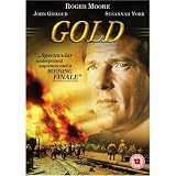 Gold [1973] by Roger Moore, Ray Milland, John Gielgud, and Bradford Dillman (newspaper promo dvd in card sleeve)