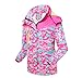 Roseate Girls Lightweight Jacket Waterproof Sportswear Camouflage Pink