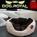 HUNDEBETT HUNDEKISSEN HUNDEKORB HUNDESOFA - HOMEZONE BEIGE - NEU - XL 80x80cm - ORIGINAL DOG-ROYAL-DESIGN