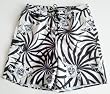 Big and Tall Mens Swim Trunks with Adjustable Elastic Drawstring Waist and Board Short Style Front, 2 Inseam Slit Pockets and Side Cargo Pocket. Mesh Lined. Black Aces in Sizes XL - 4XL