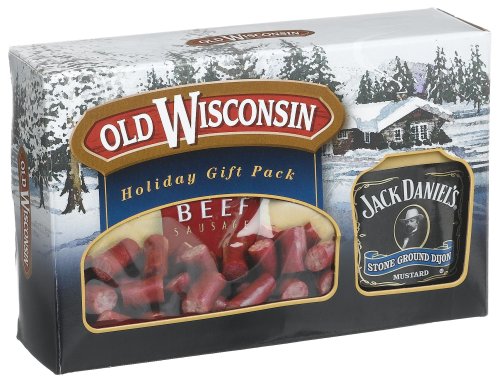 Old Wisconsin Beef Bites With Jack Daniels Mustard, 17-Ounce Boxes (Pack of 4) by Dried Beef