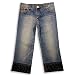 Too Shy - Girls Denim Pant, Blue