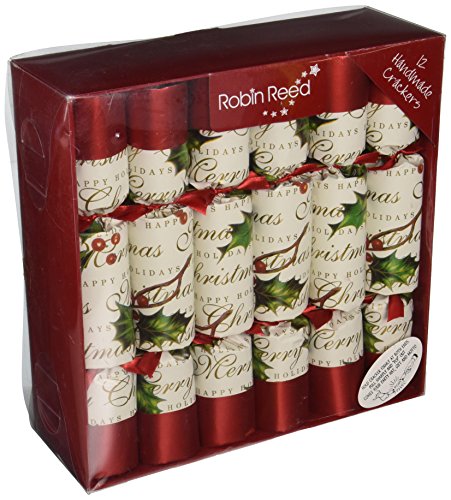 Robin Reed Bows and Berries Traditional English Christmas Crackers 12x10