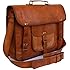 Leather Bags Now 15'' Unisex Genuine Leather Messenger Laptop Bag Satchel *RPH*
