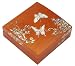 Silver J Wooden mother of pearl jewelry box, handmade oak jewellery box, butterfly