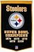 Sporting Goods : PITTSBURGH STEELERS SUPER BOWL XL CHAMPIONSHIP BANNER