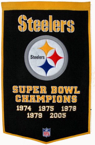 Buy PITTSBURGH STEELERS SUPER BOWL XL CHAMPIONSHIP BANNER by Champions on Display