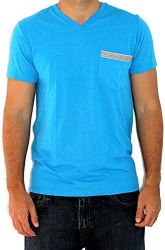 Color Latino MEN'S V-NECK - Aztec - Blue, X-Large