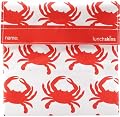 Reusable Cloth Sandwich Bag - Orange Crab