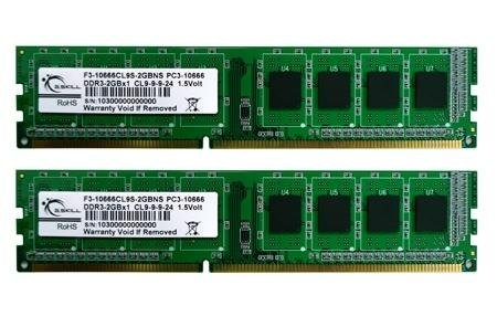 2GB G.Skill DDR3 PC3-10600 1333MHz CL9 NT Series Desktop memory module