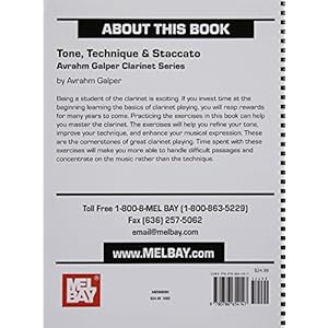 Mel Bay Tone, Technique, and Staccato - Avrahm Galper Clarinet Series