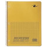 Roaring Spring Graph Notebook, One Subject, 11 x 8.5 Inches, 80 Sheets, 5x5 Graph Ruled, Assorted Color Covers (11209)