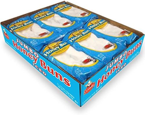 Cloverhill Jumbo Iced Honey Buns (1 Case) 12/tray + 6 Trays per Case