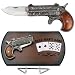 Trademark Wild Bill's Double Barrel Derringer knife - Plaque Display