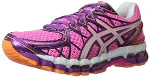 ASICS Women's Gel Kayano 20 Running Shoe,Pink/White/Purple,9 M US