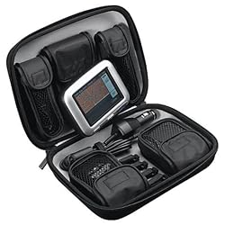 Premium Hard Shell Travel Case With Additional Accessory Pockets for Select TomTom , Magellan , and Garmin GPS Navigator Units