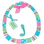 Mud Pie Initial Baby Initial Baby Personalized Bib, Letter J