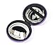 Case Star Purple Earphone handsfree headset HARD EVA Case - Clamshell/MESH Style with Zipper Enclosure, Inner Pocket, and Durable Exterior + Silver Climbing Carabiner With Case star cellphone bag