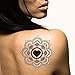 Littlearth NCAA Michigan Wolverines Metallic Body Jewelry, 2 Full Sheets, White