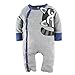 Big Elephant Baby Boys' 1 Piece Snap-Up Long Sleeve Pajama Romper G83