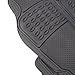 Mossy Surreal Camouflage Set of 4-Piece Car Truck Floor Mat Set - Universal Fit All Weather WaterProof Rubber Material with Camo Pattern Black Color