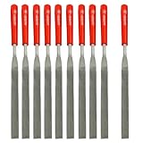 uxcell 　ヤスリ　工芸品　手作り　ツール　レッド　　3mm x 140mm