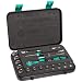 Wera Zyklop 8100 SA 1 1/4-Inch Metric Ratchet Set, 18-Piece