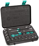 Wera 05003532001 Zyklop-Knarrensatz, 1/4 Zoll Antrieb, metrisch 8100 SA 1, 18-teilig