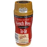 French Press To-Go Brew-in-Cup, Cafe Geva Fog Navigator Coffee, Extra Bold, 4-Count Plungers (Pack of 6)