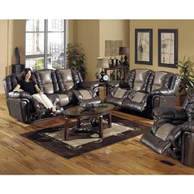 Jaguar-Bonded Leather Power Living Room Set by Catnapper