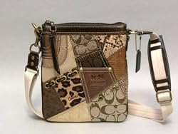 Coach Patchwork Swingpack in Khaki 42070