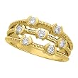 14K Yellow Gold 1/2 ct. Diamond Bridal Anniversary Band
