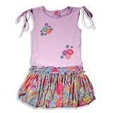 Lipstik Girls - Girls Skirt Set, Lavender, Multi