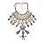 Girl Era Fashion Alloy Leaf Pendant Necklace Costume Accessories Clavicle Exaggerated Party jewelry Wonmens