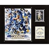 NFL Rams Super Bowl XXXIV Champions Plaque