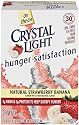 Crystal Light On-the-Go, Hunger Satisfaction, Strawberry Banana, 7-Count Boxes (Pack of 6)