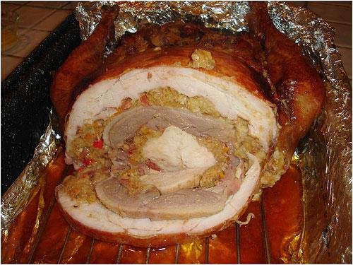 Cover image : Cajun Stuffed Turducken (Tur-Duck-Hen)- 12 pounds