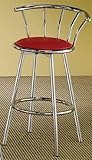 Retro Red Barstool (Set of 2) by Coaster Furniture