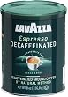 Lavazza Decaffeinated Espresso Ground Coffee, 8-Ounce Cans (Pack of 4)