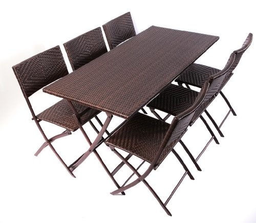 RST Outdoor Perfect Folding Table Chair Set Patio Furniture product image