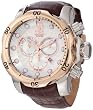 Jason Taylor for Invicta Collection 12961 Reserve Chronograph Silver Patterned Dial Brown Leather Watch by Invicta