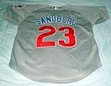 Ryan Sandberg Signed Chicago Cubs Grey Jersey