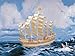Puzzled, Inc. 3D Natural Wood Puzzle - Ancient Sailboat