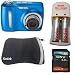 Kodak C142 Digital Camera Kit, Includes: Kodak C142 Digital Camera + SanDisk Ultra II 4 GB SD Class 4 Memory Card (Bulk) + Kodak Soft Camera Case + Kodak Battery Charger + 2 Kodak Rechargeable 
