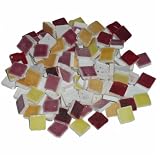 Eigenschaften Mosaikstein GmbH / Keramik Mosaik ca. 110 Mosaiksteine glasiert 10x10mm Gelb-Rot-Mix
