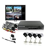 ZMODO 4CH CCTV Security Weatherproof Outdoor Color IR Camera DVR System 500GB